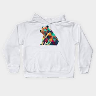 Cute Bear Geometric Kids Hoodie